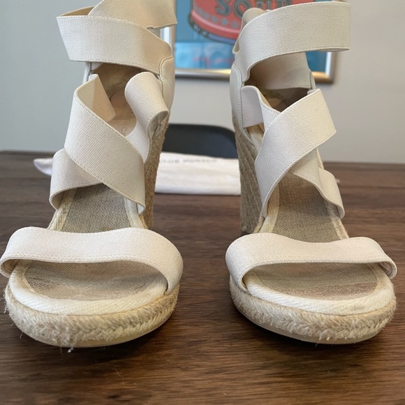 Club Monaco Wedge Sandal Sz 40 - Picture 4 of 11